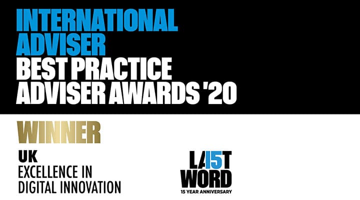 2020 IA Best Practice Adviser Awards - UK Excellence in Digital Innovation (Winner)