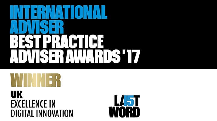 2017 IA Best Practice Adviser Awards - UK Excellence in Digital Innovation (Winner)